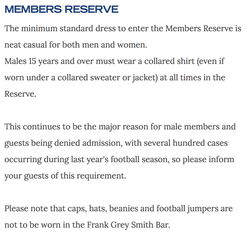 members-reserve-mcc-dress-code-standard-regulations